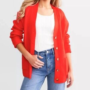 ⚜️ Billabong So Chill Red cardigan size small